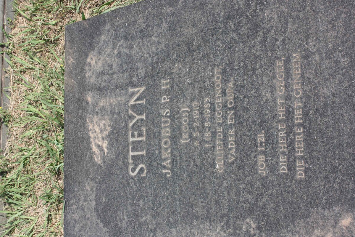 STEYN Jakobus P.H. 1919-1983