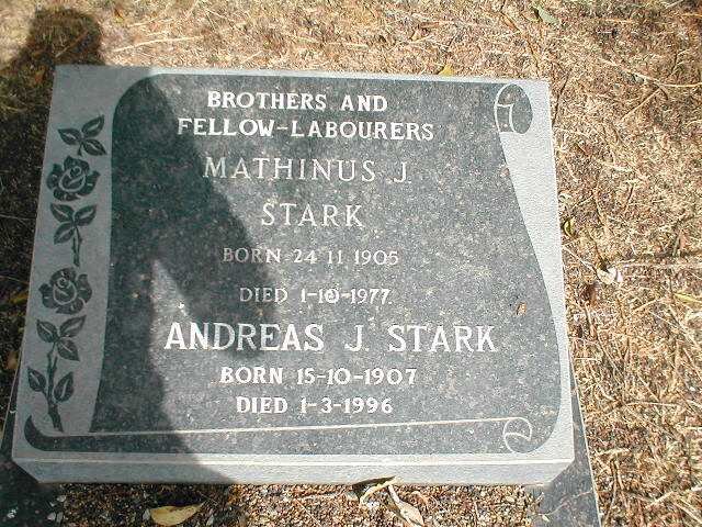 STARK Mathinus J. 1905-1977 :: STARK Andreas J. 1907-1996