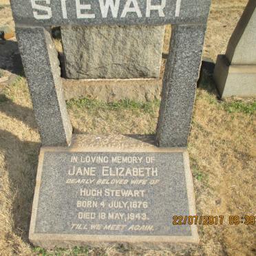 STEWART Jane Elizabeth 1876-1943