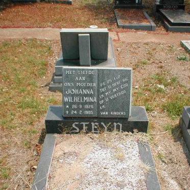 STEYN Johanna Wilhelmina 1925-1986
