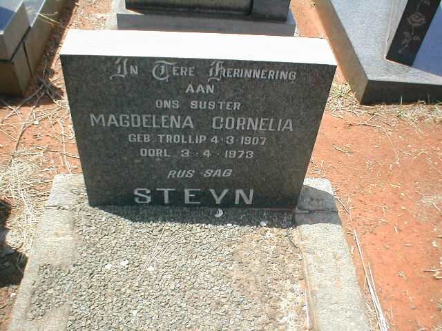 STEYN Magdalena Cornelia nee TROLLIP 1907-1973