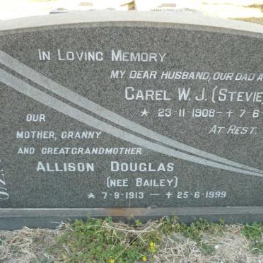 STEVENS Carel W.J. 1908-1974 &amp; Allison Douglas BAILEY 1913-1999