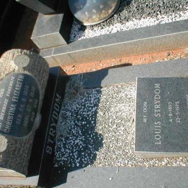 STRYDOM Louis Strydom 1893-1975 &amp; Christina Elizabeth 1908-1970