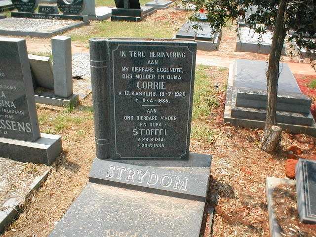 STRYDOM Stoffel 1914-1995 &amp; Corrie CLAASSENS 1928-1985