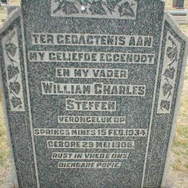STEFFEN William Charles 1906-1934