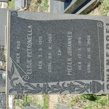 SWANEPOEL Pieter Johannes 1910-1966 &amp; Elsje Petronella 1915-1960