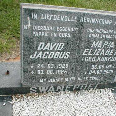 SWANEPOEL David Jacobus 1928-1995 &amp;  Maria Elizabeth KUKKUK 1927-2002