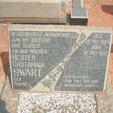 SWART Hester Chatarina nee FOUCHÉ 1924-1952