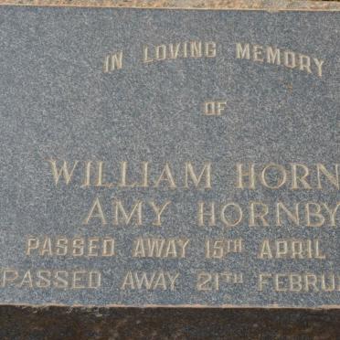 HORNBY William -1955 &amp; Amy -1971