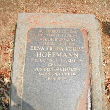 HOFFMANN Erna Freda Louise nee PAUL 1944-1986
