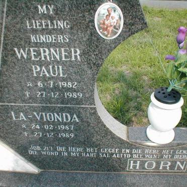 HORN Werner Paul 1982-1989 :: HORN La-Vionda 1987-1989