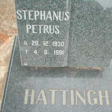 HATTINGH Stephanus Petrus 1930-1991