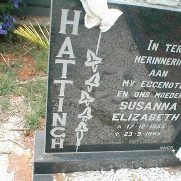 HATTINGH Susanna Elizabeth 1955-1995