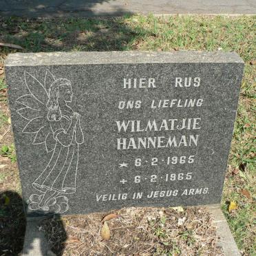 HANNEMAN Wilmatjie 1965-1965
