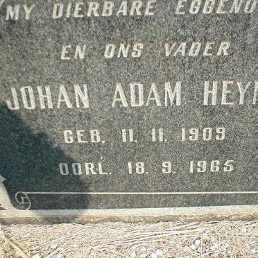 HEYNS Johan Adam 1909-1965