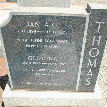 THOMAS Jan A.G. 1899-1974 &amp; Glodina 1898-1982