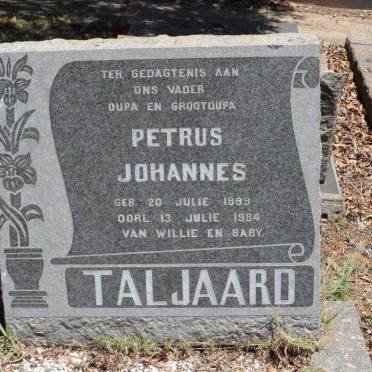 TALJAARD Petrus Johannes 1899-1984