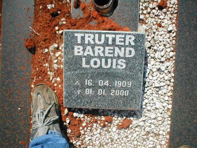 TRUTER Barend Louis 1909-2000