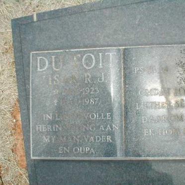 TOIT Isak R.J., du 1923-1987