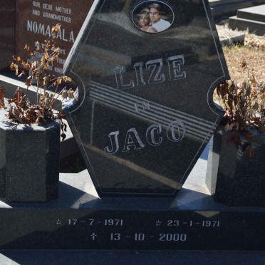 ? Jaco 1971-2000 &amp; Lize 1971-2000