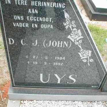 UYS D.C.J. 1904-1992