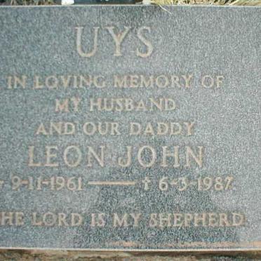 UYS Leon John 1961-1987