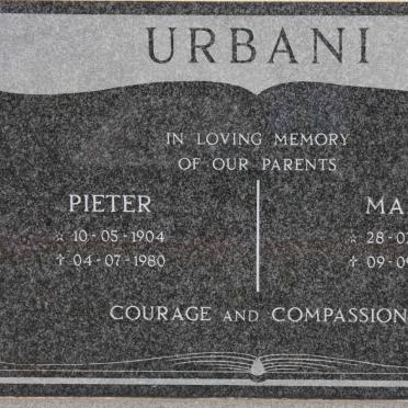 URBANI Pieter 1904-1980 &amp; Maria 1906-1980