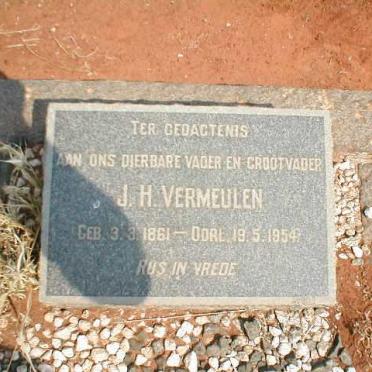 VERMEULEN J.H. 1861-1954