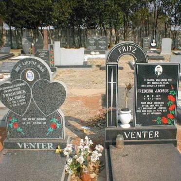 VENTER Frederick Jacobus 195?-1997 :: VENTER Frederik Jacobus 1971-19?9