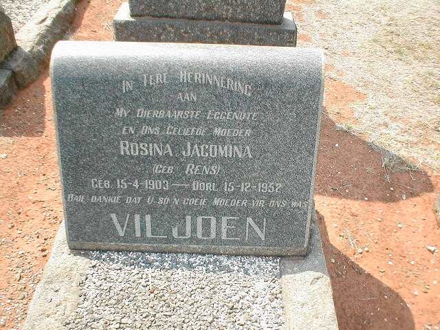 VILJOEN Rosina Jacomina nee RENS 1903-1952