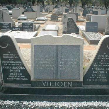 VILJOEN Frederick Jacobus 1897-1968 &amp; Anna Jacoba KRUGER 1909-1987