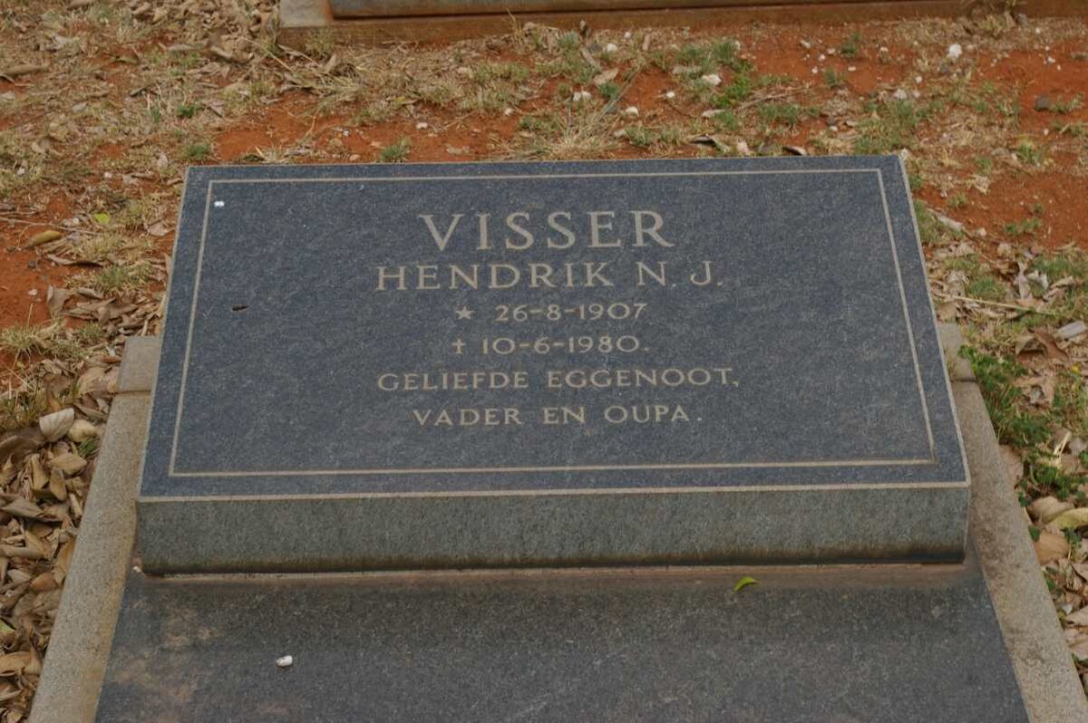 VISSER Hendrik N.J., 1907-1980