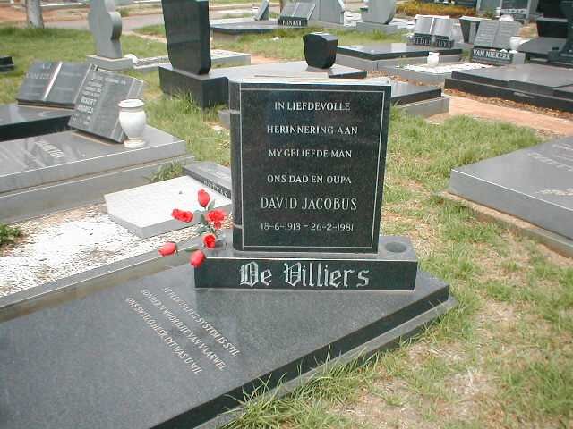 VILLIERS David Jacobus, de 1913-1981