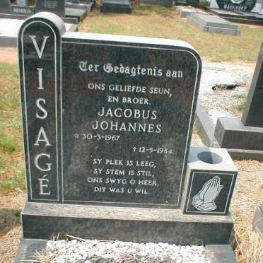 VISAGÉ Jacobus Johannes 1967-1984