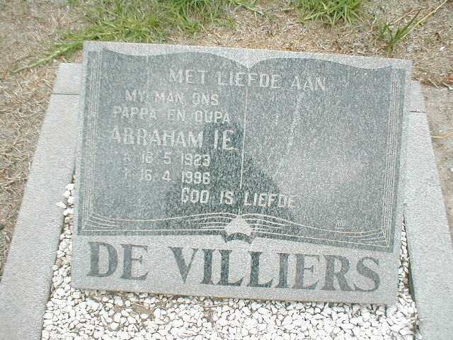 VILLIERS Abraham I.E., de 1923-1996