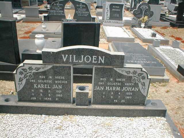 VILJOEN Jan Harm Johan 1926-1983 &amp; Karel Jan 1931-1983