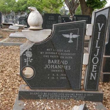 VILJOEN Barend Johannes 1936-1985