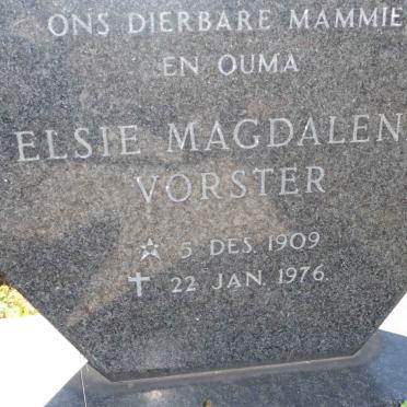 VORSTER Elsie Magdalena 1909-1976