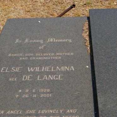 VORKEL Elsie Wilhelmina nee DE LANGE 1928-2001