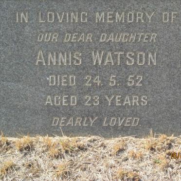WATSON Annis -1952