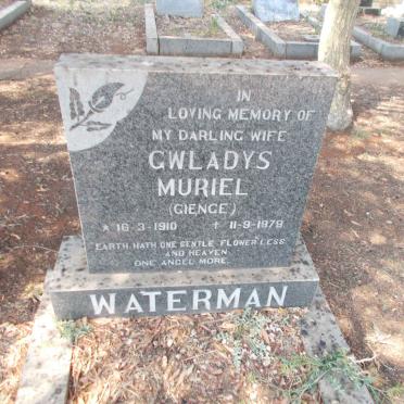 WATERMAN Gwladys Muriel 1910-1979