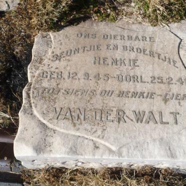 WALT Henkie, van der 1945-1949