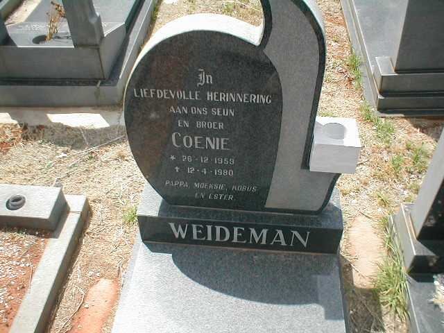 WEIDEMAN Coenie 1959-1980