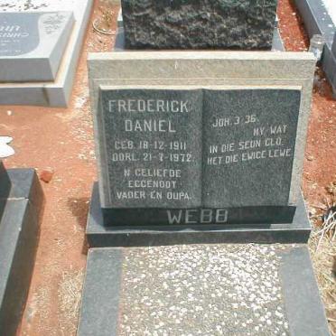 WEBB Frederick Daniel 1911-1972