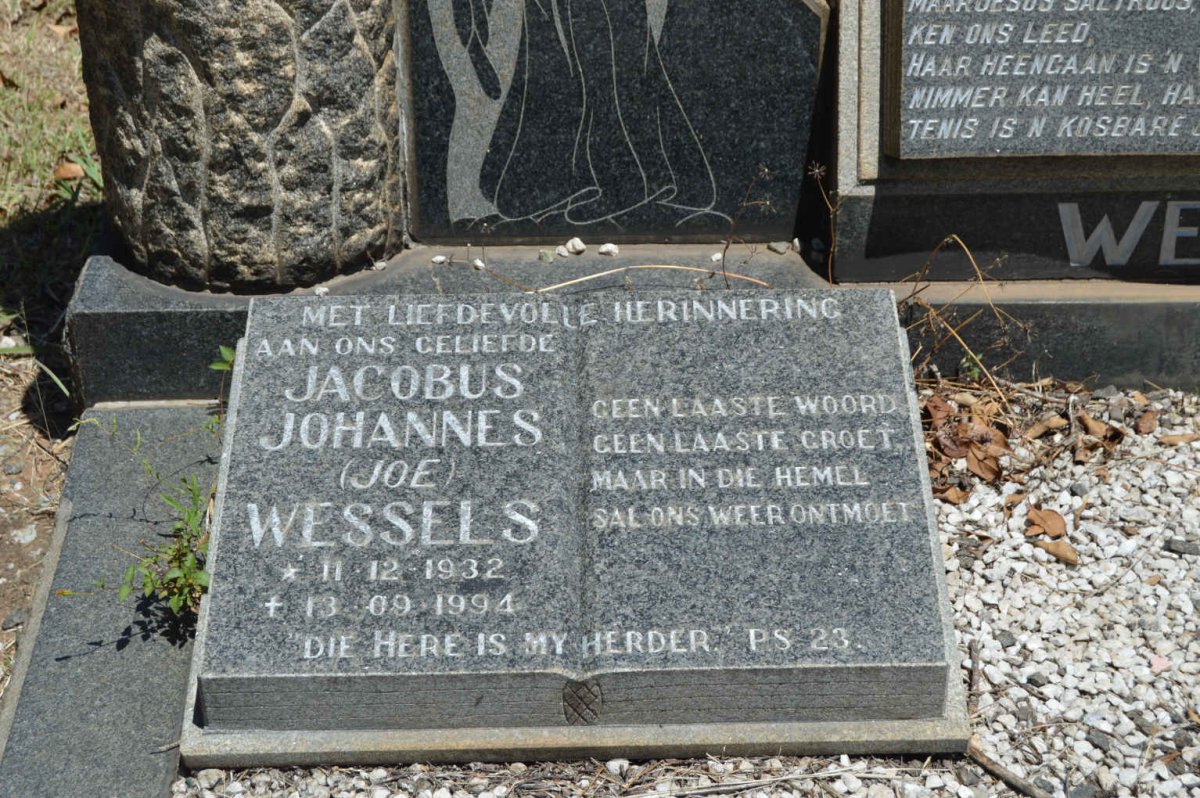 WESSELS Jacobus Johannes 1932-1994