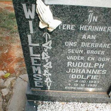 WILLEMSE Rudolph Johannes 1943-1991