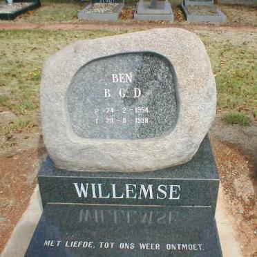 WILLEMSE B.G.D. 1954-1998