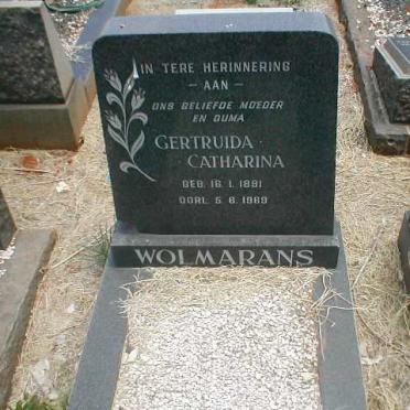 WOLMARANS Gertruida Catharina 1891-1969