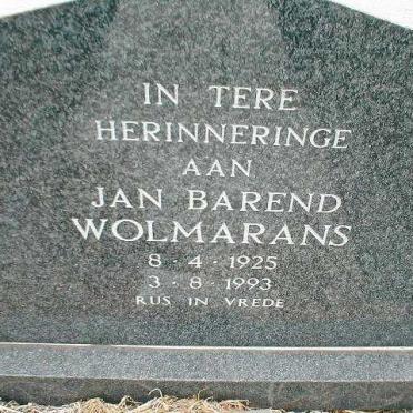 WOLMARANS Jan Barend 1925-1993
