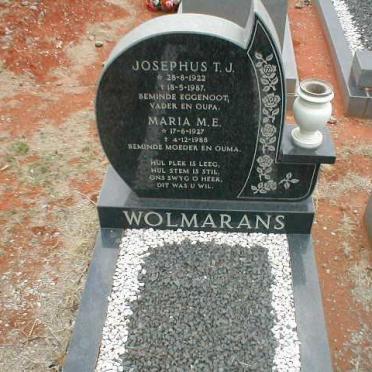 WOLMARANS Josephus T.J. 1922-1987 &amp; Maria M.E. 1927-1988